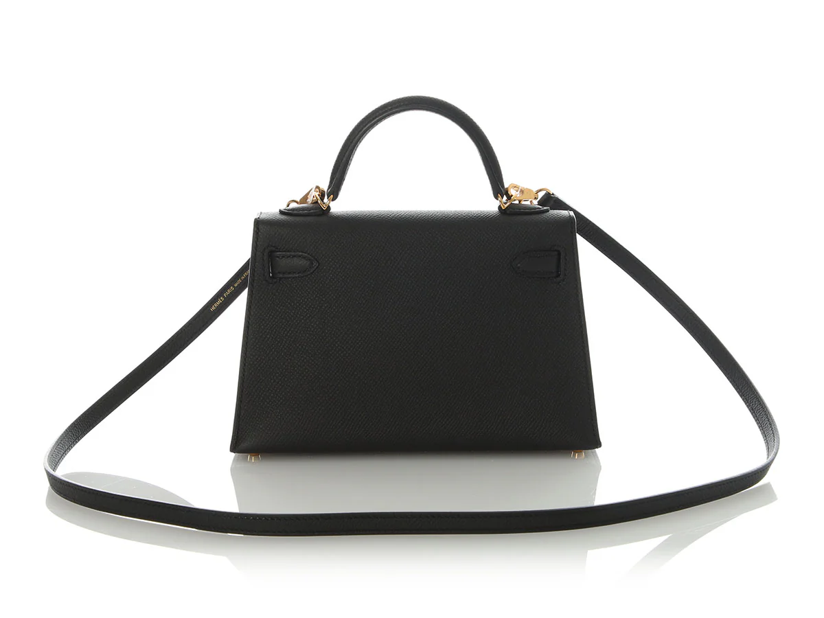 Hermès Black Epsom Mini Kelly 20 - Image 4