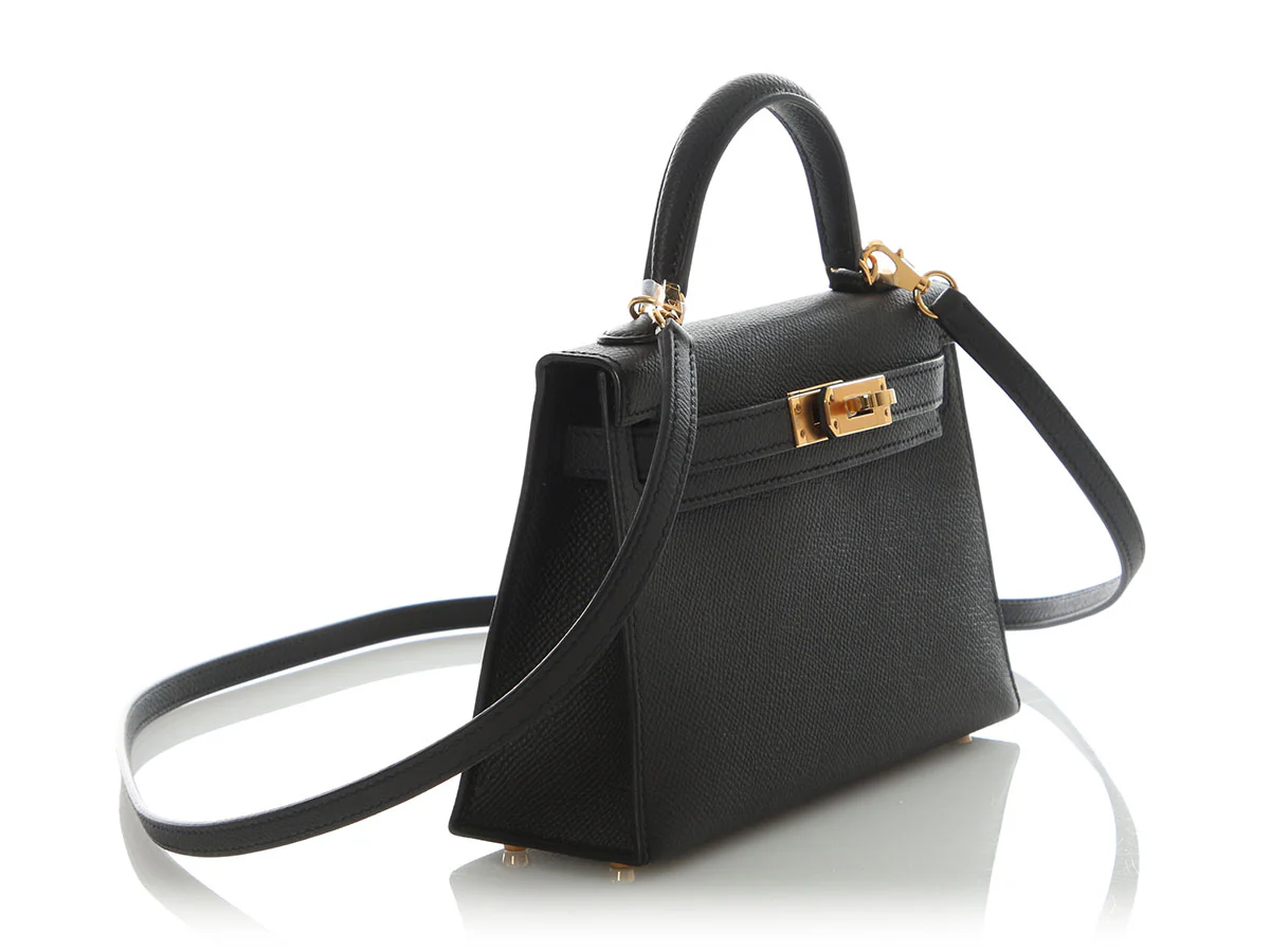 Hermès Black Epsom Mini Kelly 20 - Image 5