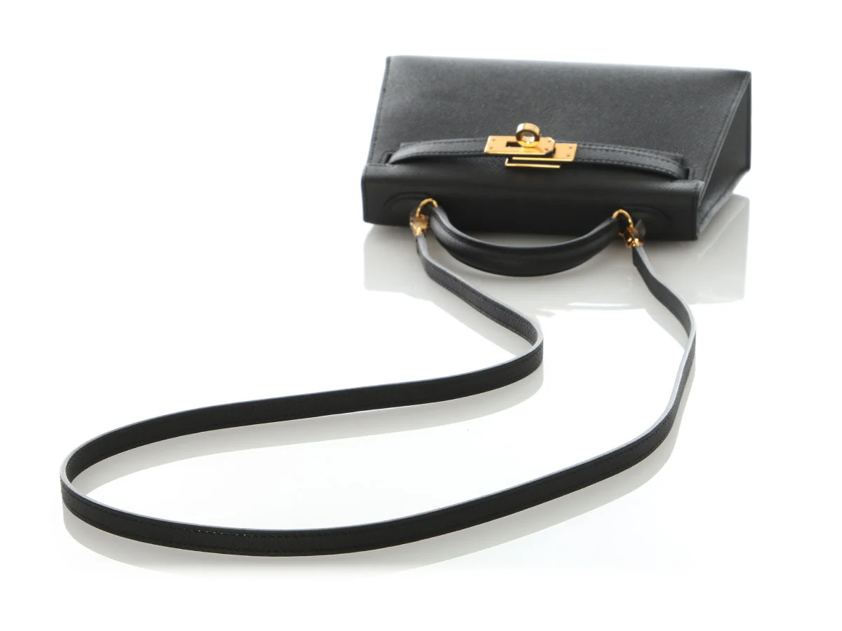 Hermès Black Epsom Mini Kelly 20 - Image 7