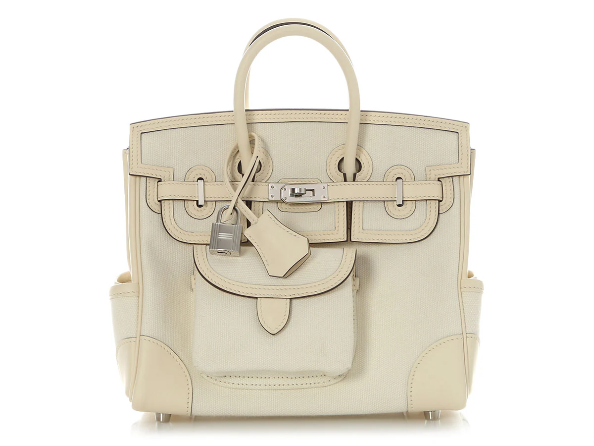 Hermès Nata Toile Goeland Cargo Birkin 25