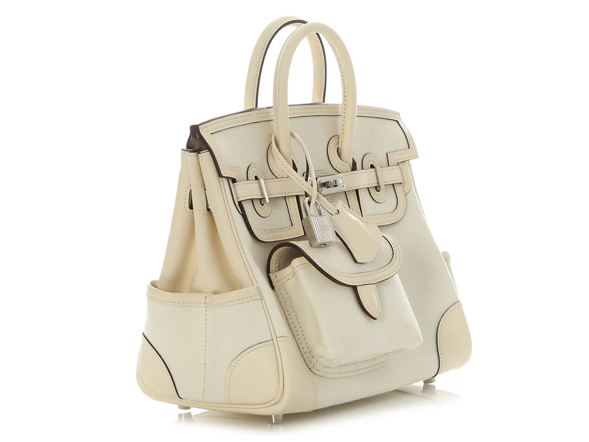 Hermès Nata Toile Goeland Cargo Birkin 25 - Image 5