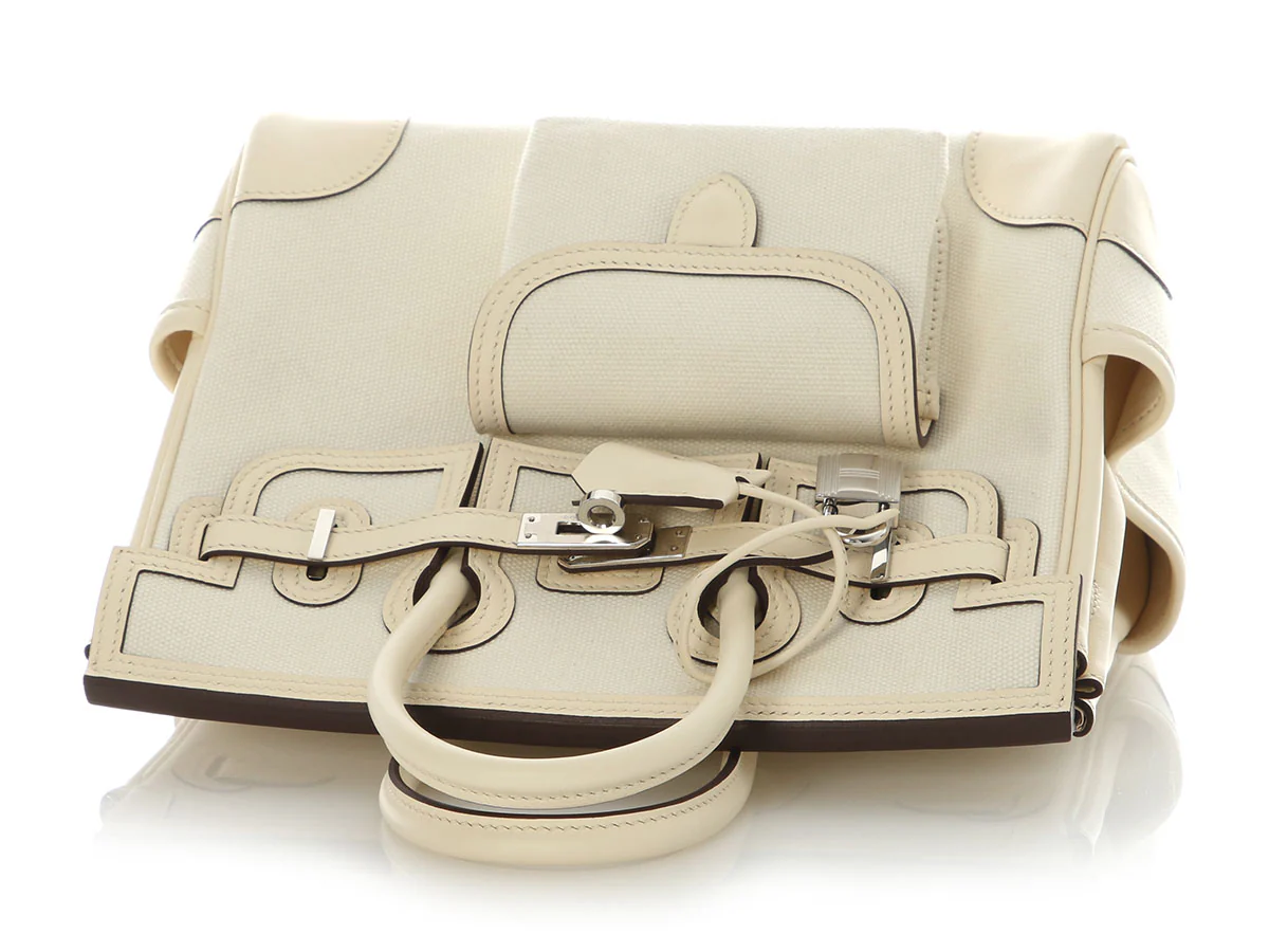 Hermès Nata Toile Goeland Cargo Birkin 25 - Image 7