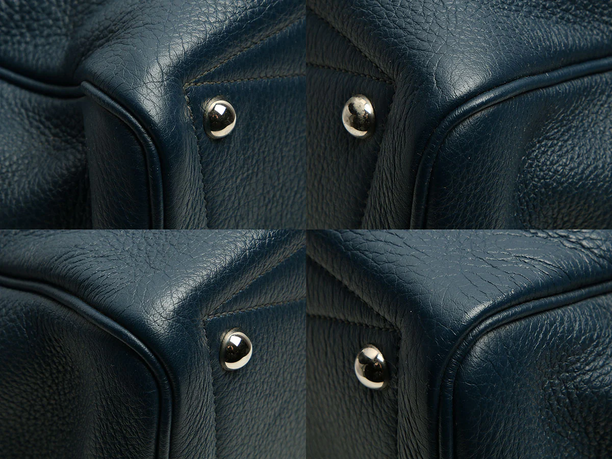 Hermès Bleu de Prusse Clémence Victoria II 35 - Image 9