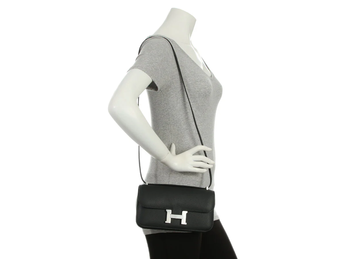 Hermès Black Epsom Constance Elan Mirror - Image 11