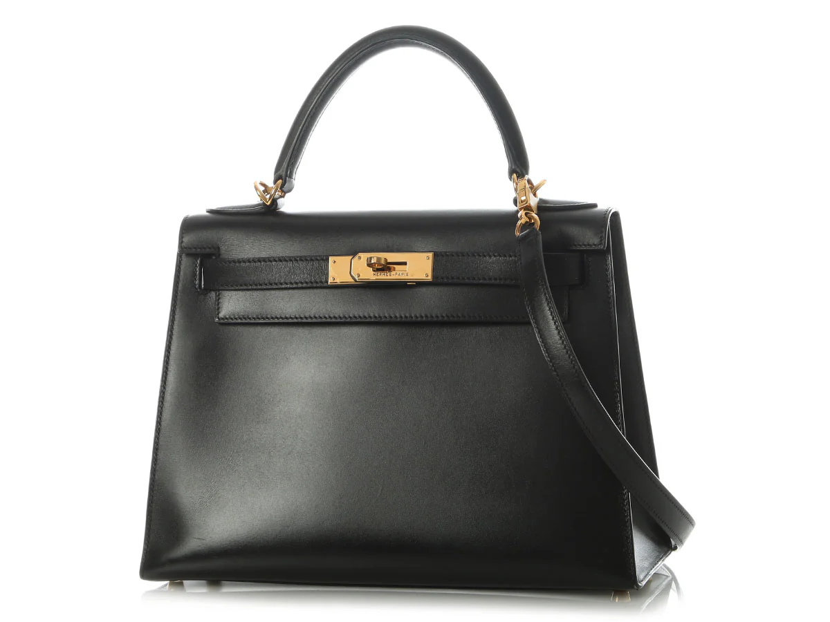 Hermès Black Box Calfskin Kelly 28 - Image 2