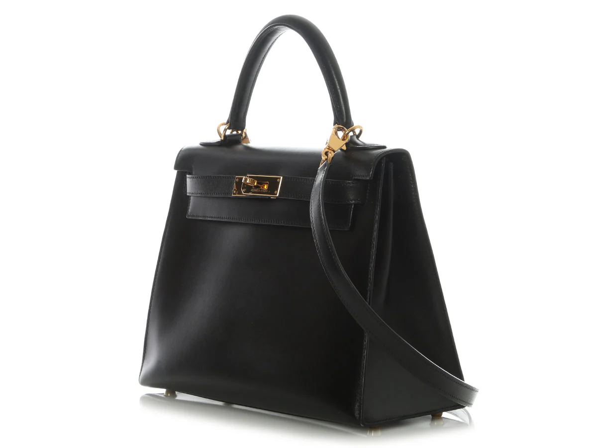 Hermès Black Box Calfskin Kelly 28 - Image 3