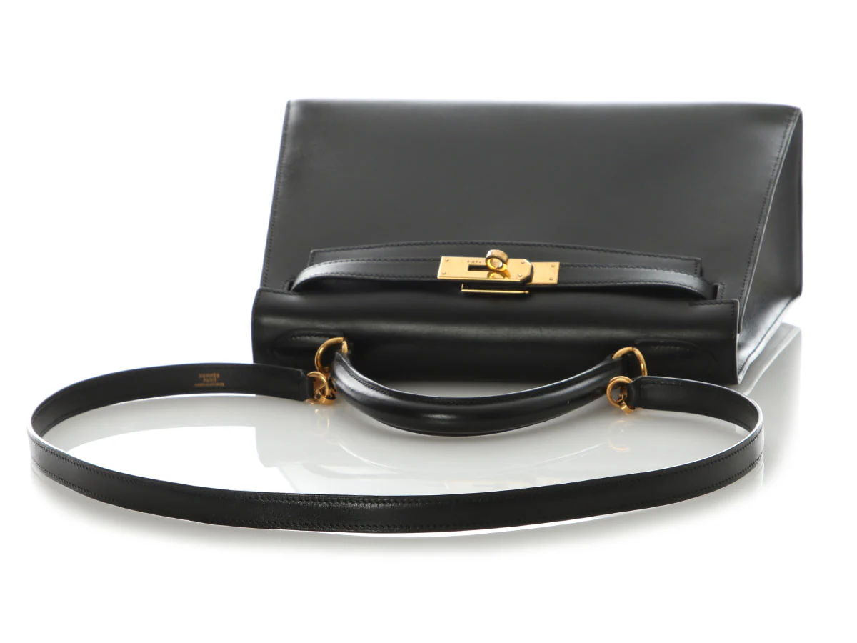 Hermès Black Box Calfskin Kelly 28 - Image 7