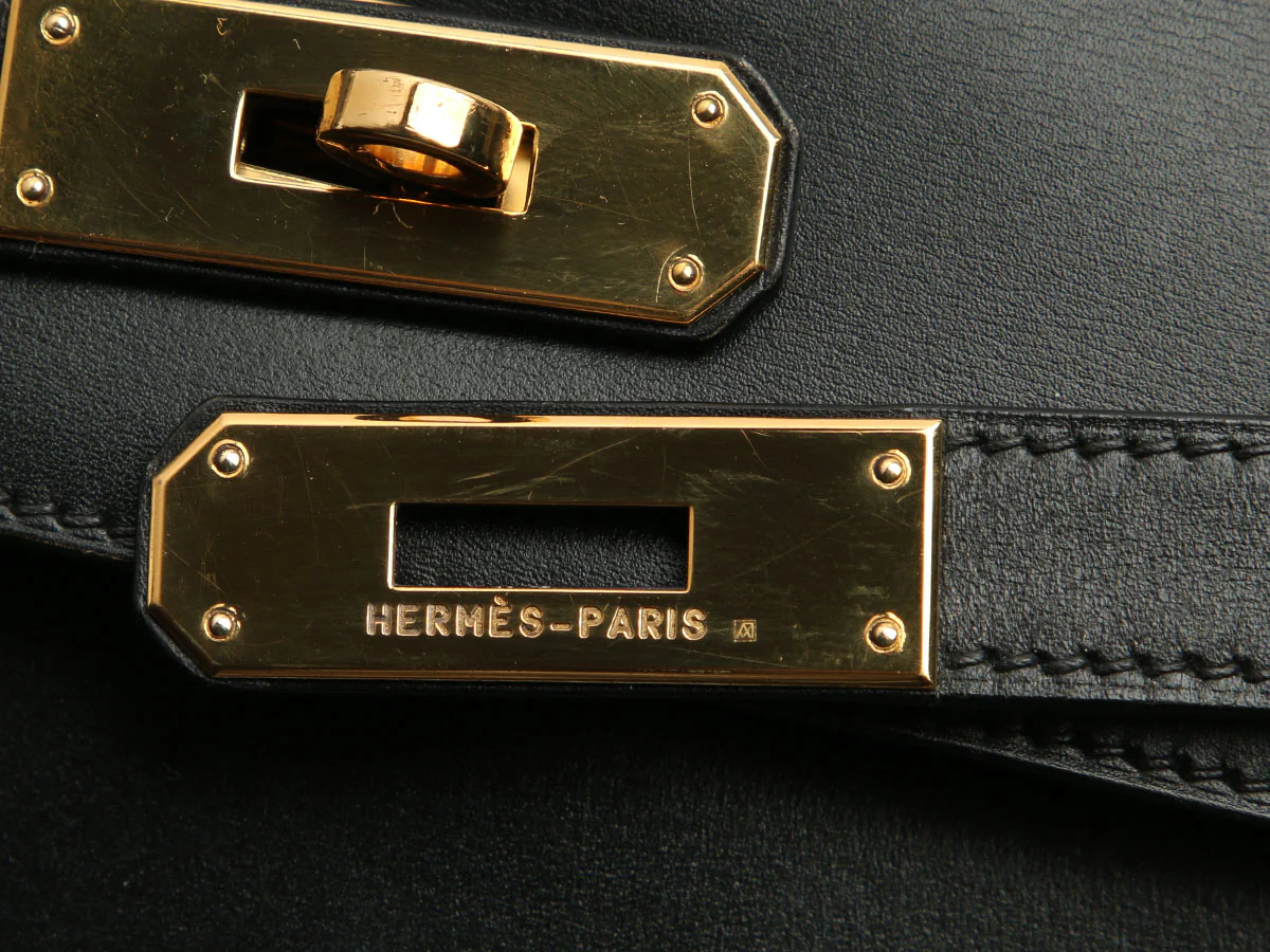 Hermès Black Box Calfskin Kelly 28 - Image 8