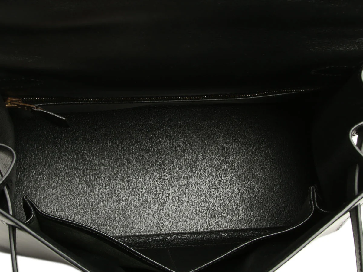 Hermès Black Box Calfskin Kelly 28 - Image 9