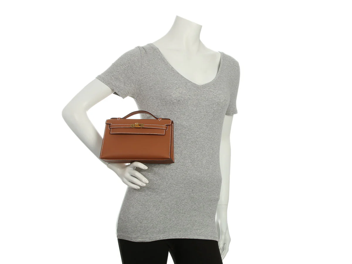 Hermès Gold Swift Kelly Pochette - Image 12