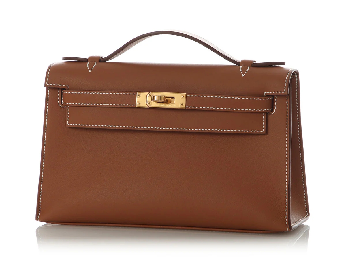 Hermès Gold Swift Kelly Pochette - Image 3