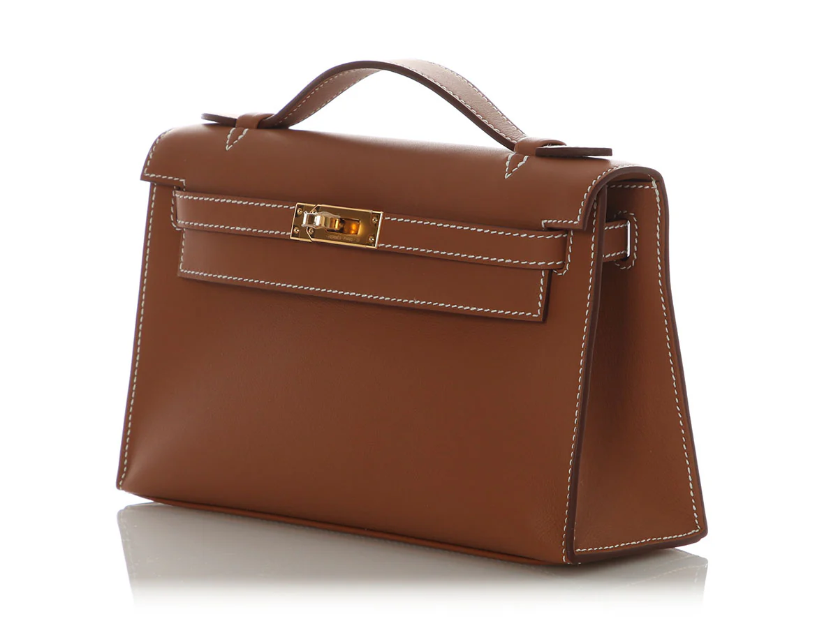 Hermès Gold Swift Kelly Pochette - Image 4