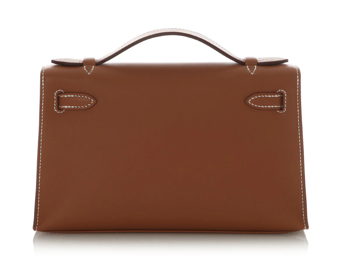 Hermès Gold Swift Kelly Pochette - Image 5