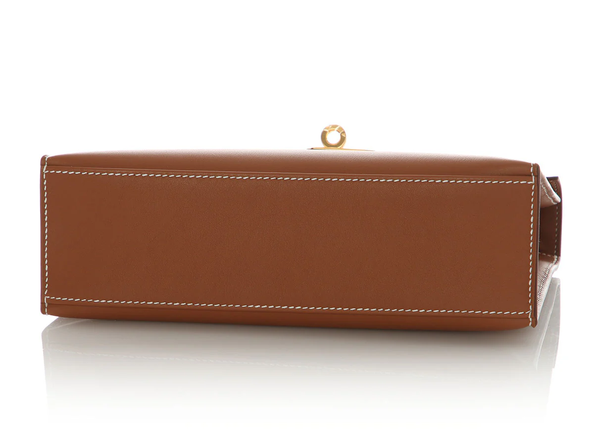 Hermès Gold Swift Kelly Pochette - Image 7