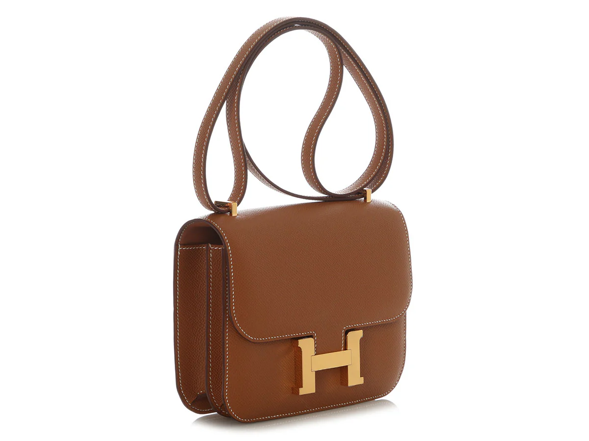 Hermès Gold Epsom Constance Mirror 18 - Image 6