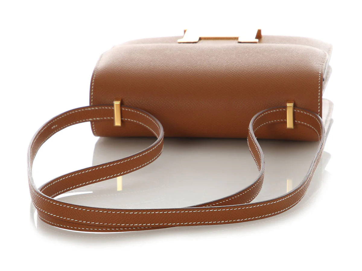 Hermès Gold Epsom Constance Mirror 18 - Image 8