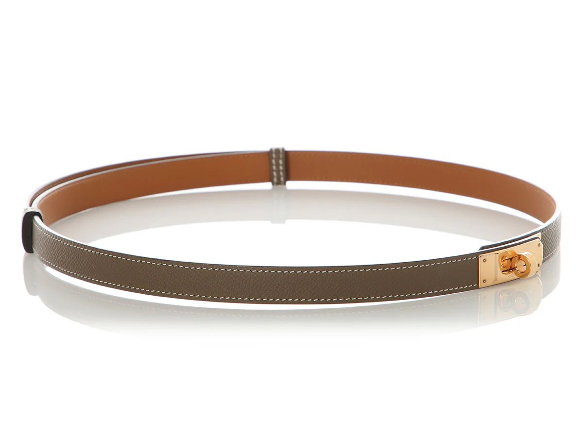 Hermès Etoupe Epsom Kelly Belt PM 18mm - Image 4