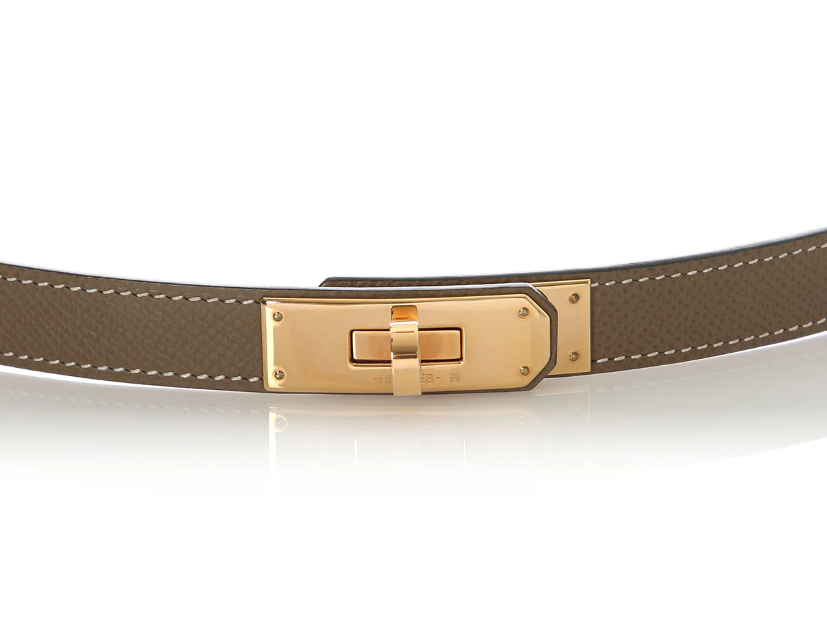 Hermès Etoupe Epsom Kelly Belt PM 18mm - Image 5