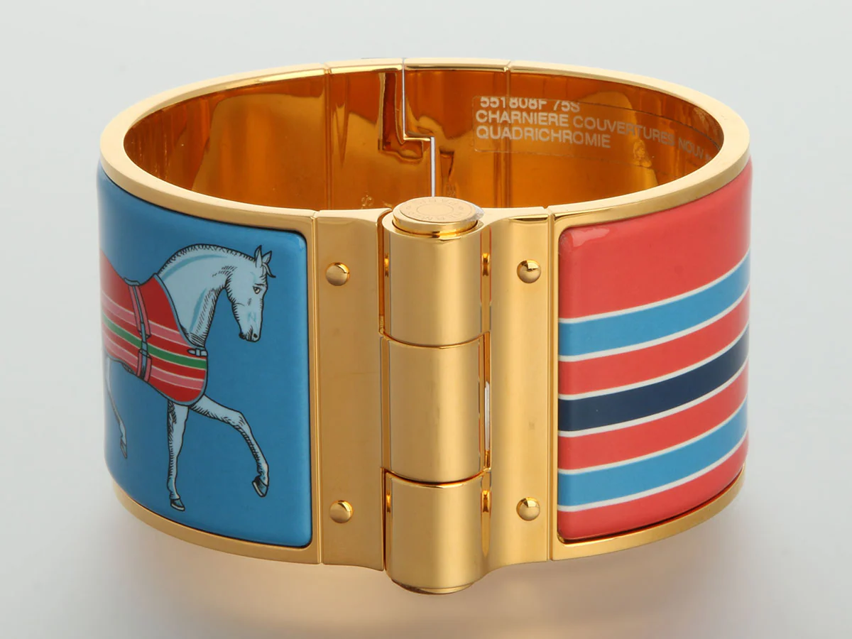 Hermès Extra Wide Couvertures Charnière Bracelet - Image 2