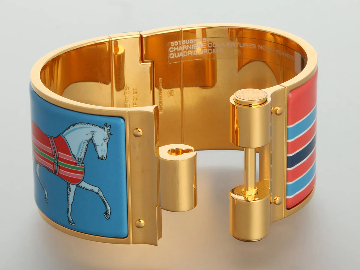 Hermès Extra Wide Couvertures Charnière Bracelet - Image 5
