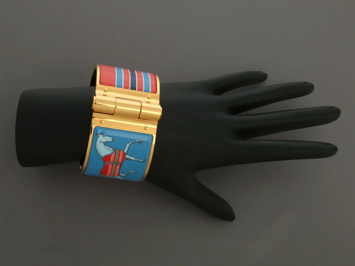 Hermès Extra Wide Couvertures Charnière Bracelet - Image 6