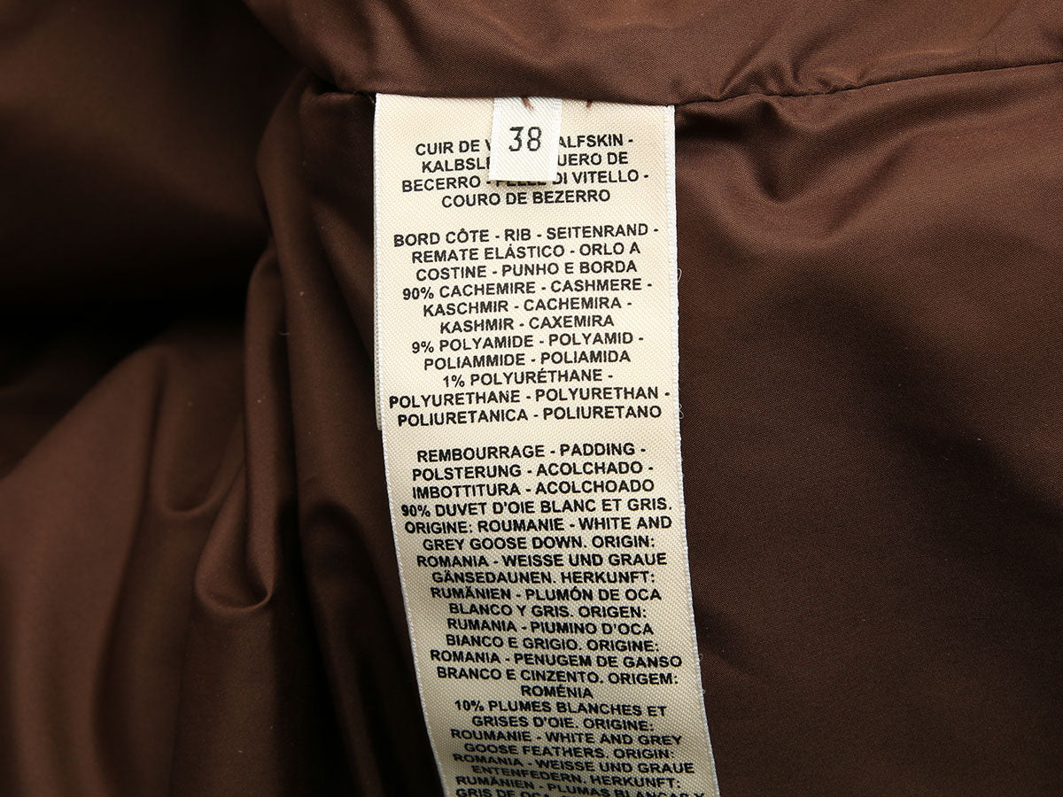 Hermès Orange Calfskin Puffer Down Jacket - Image 8