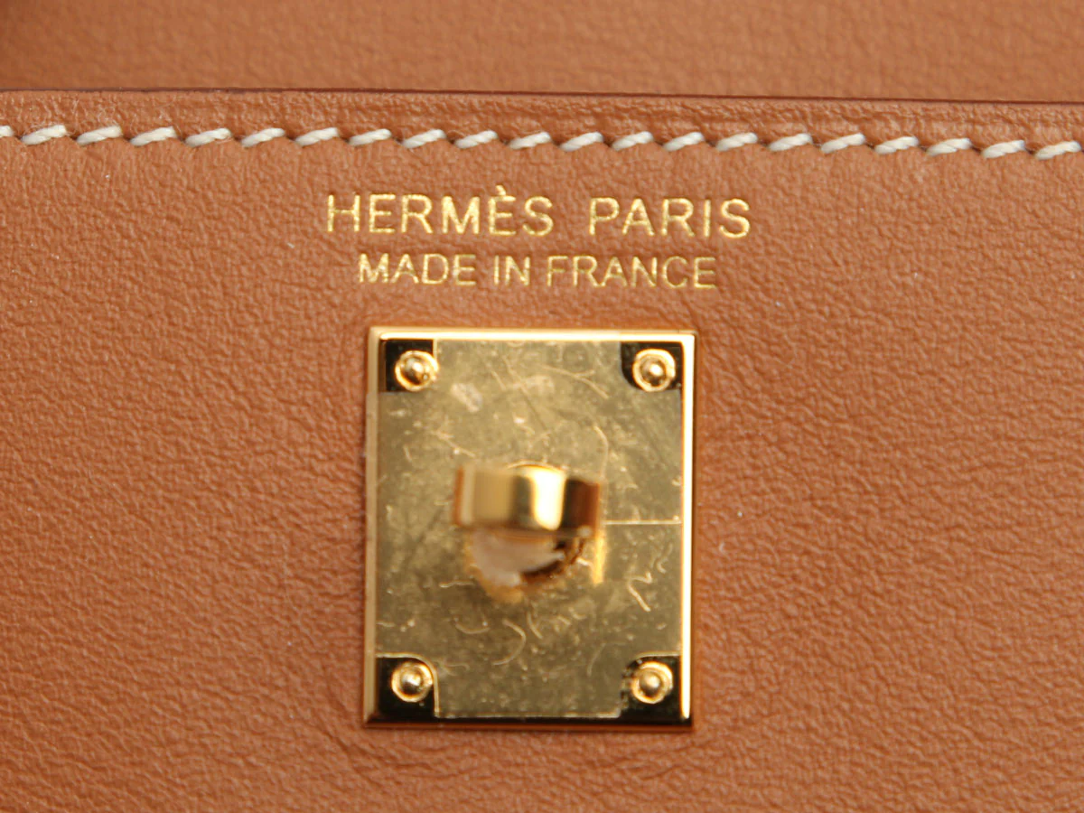 Hermès Gold Swift Kelly Festival Bag Charm - Image 4