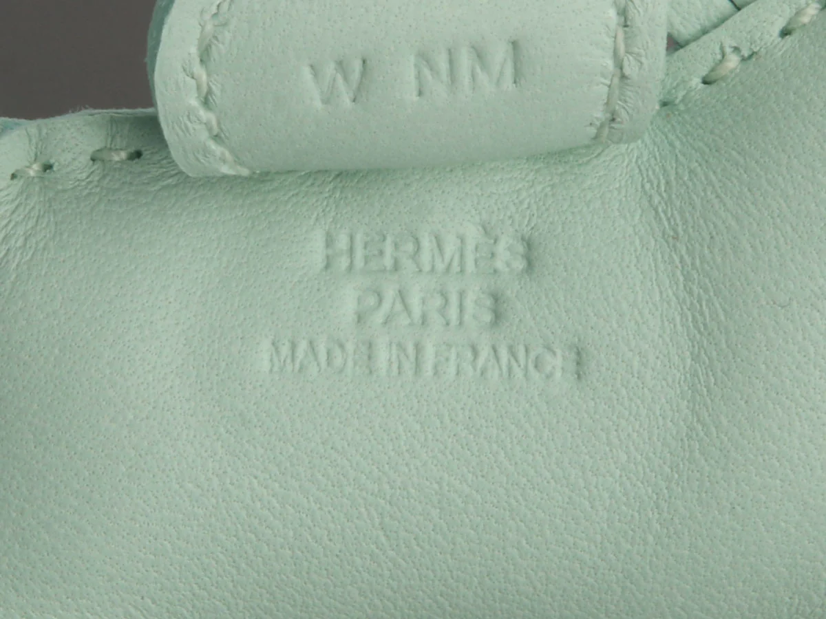 Hermès Vert Peppermint Lambskin Grigri Rodeo Bag Charm PM - Image 4