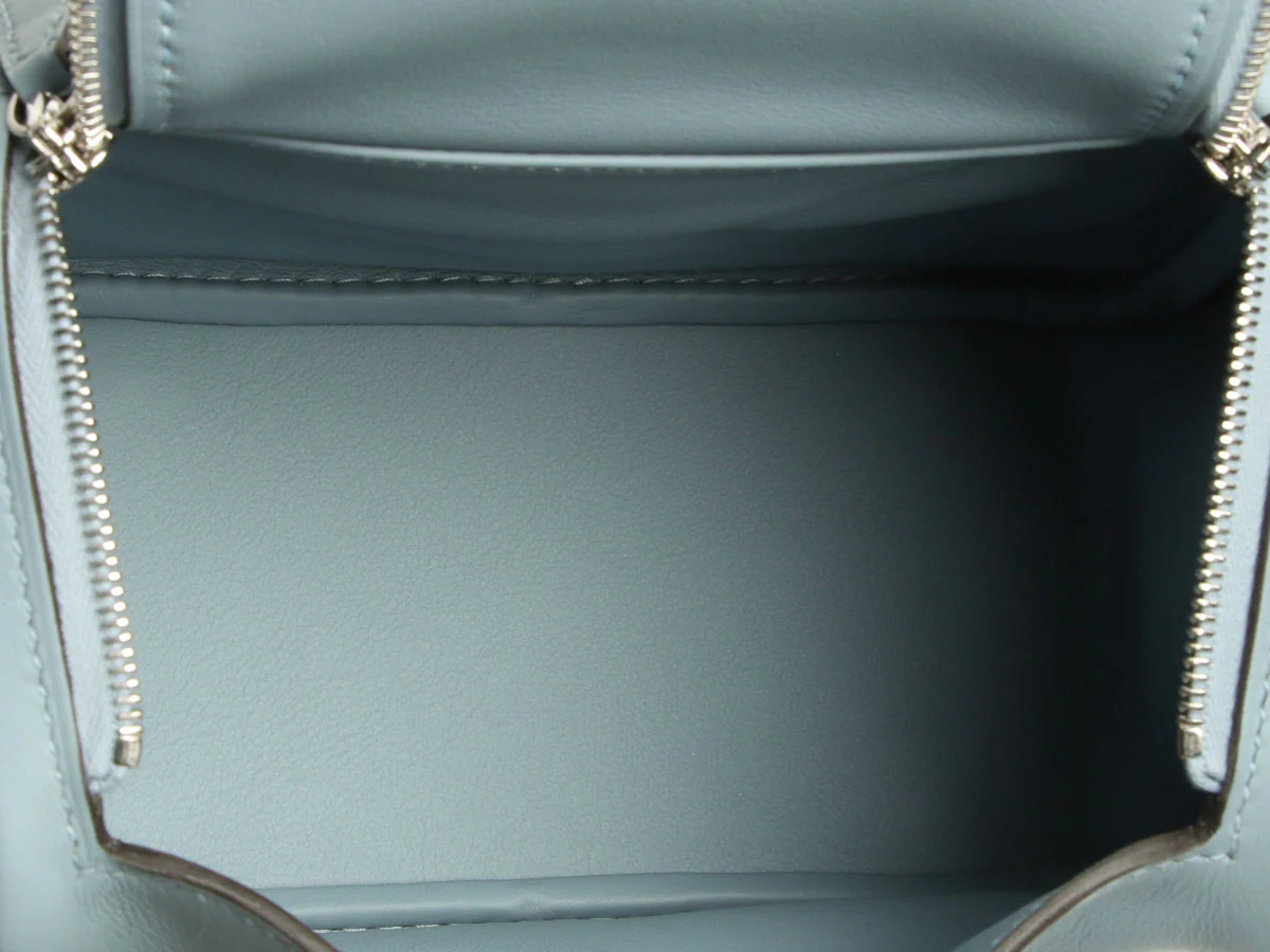 Hermès Mini Bleu Lin Swift Lindy 20 - Image 10