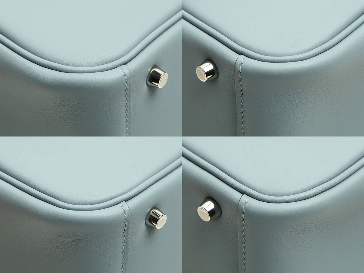Hermès Mini Bleu Lin Swift Lindy 20 - Image 8