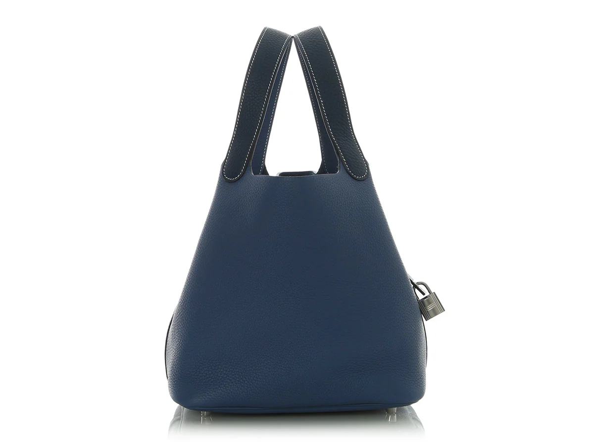 Hermès Bleu Brighton and Bleu Saphir Clémence Picotin 22 - Image 4