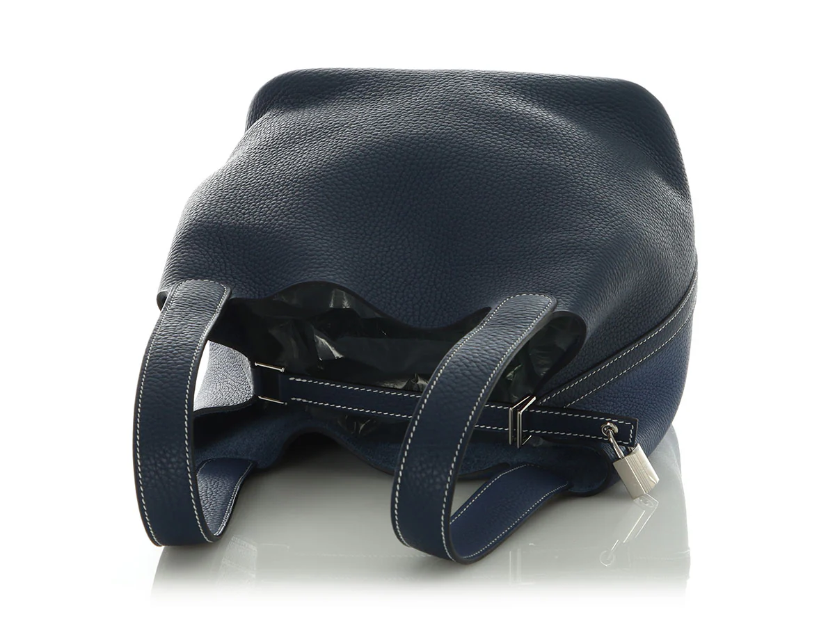 Hermès Bleu Brighton and Bleu Saphir Clémence Picotin 22 - Image 7