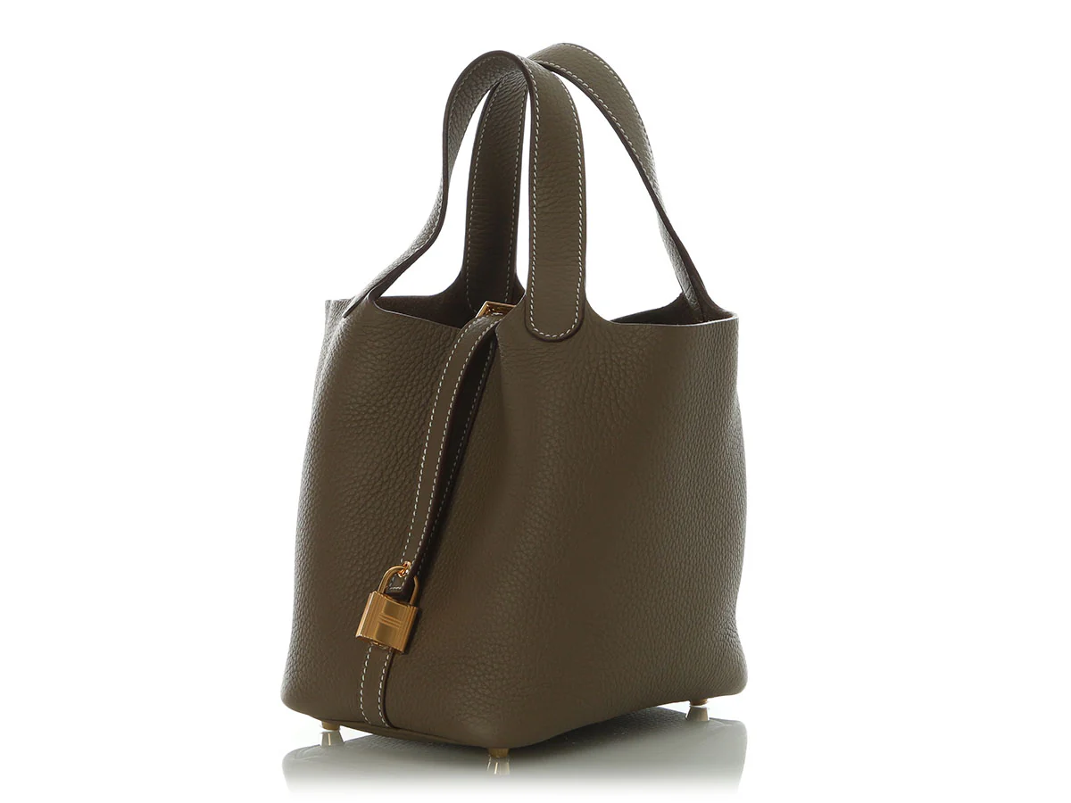 Hermès Etoupe Clémence Picotin Lock 18 - Image 5