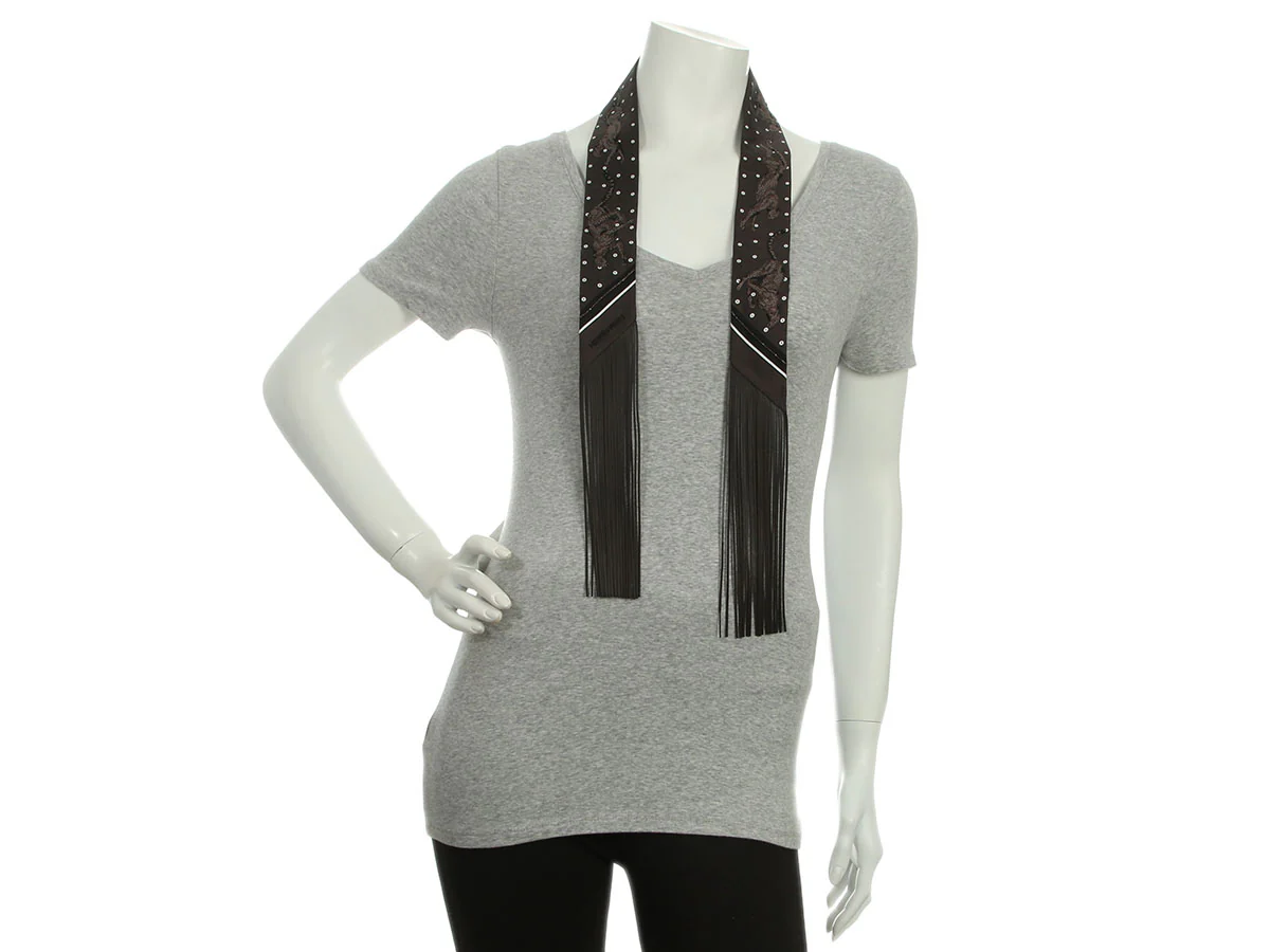 Hermes Guepard Bandana Franges Cuir Twilly - Image 4