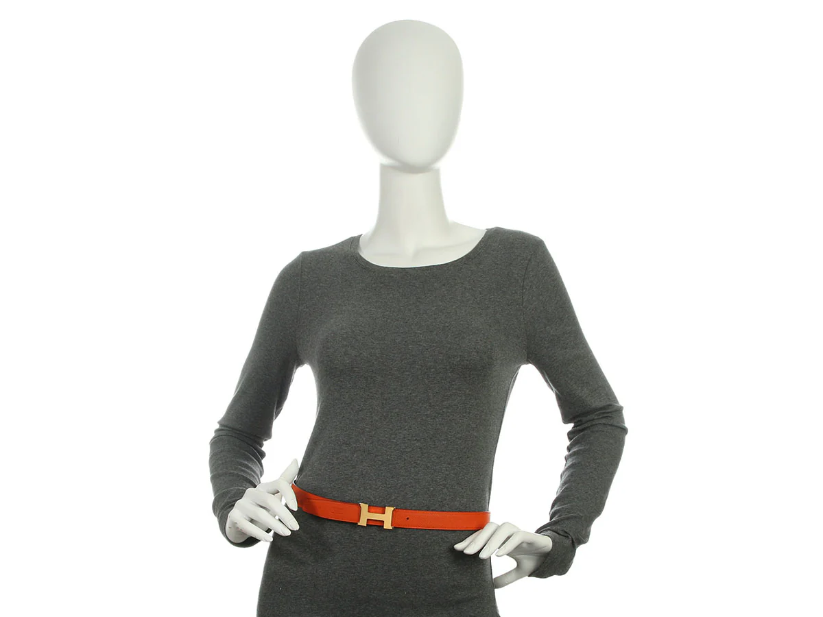 Hermès Orange and Craie Reversible Belt Kit 24mm - Image 6