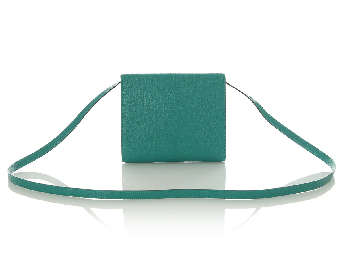 Hermès Green Chèvre Clic 16 Crossbody - Image 4