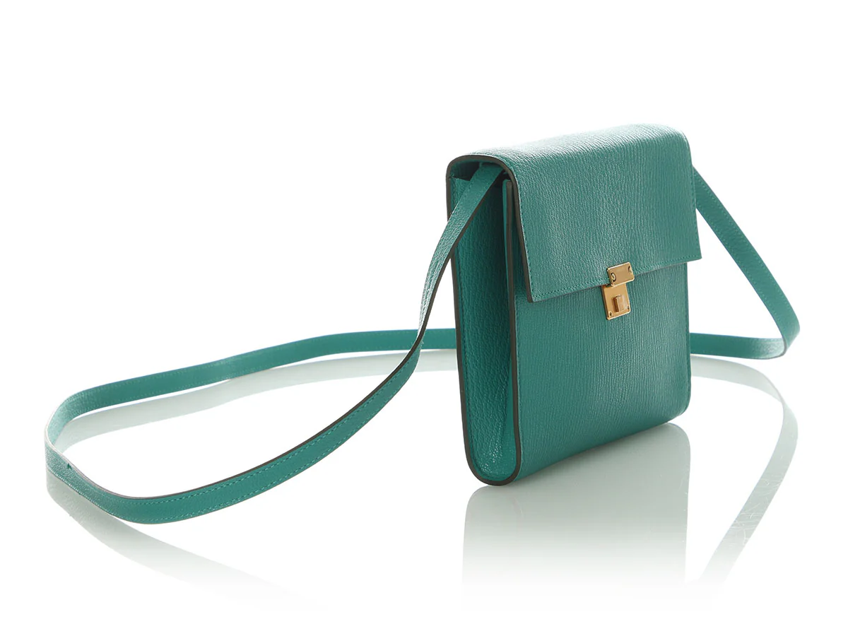 Hermès Green Chèvre Clic 16 Crossbody - Image 5