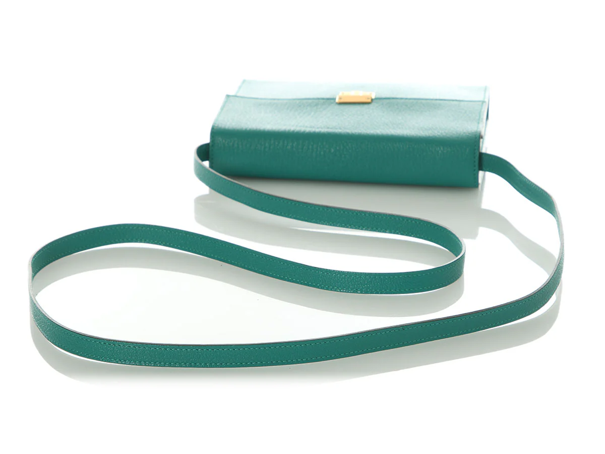 Hermès Green Chèvre Clic 16 Crossbody - Image 7