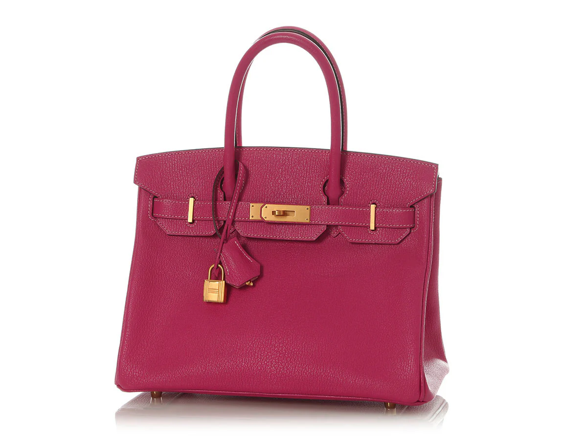 Hermès SO Rose Shocking and Rose Confetti Chèvre Birkin 30 - Image 2