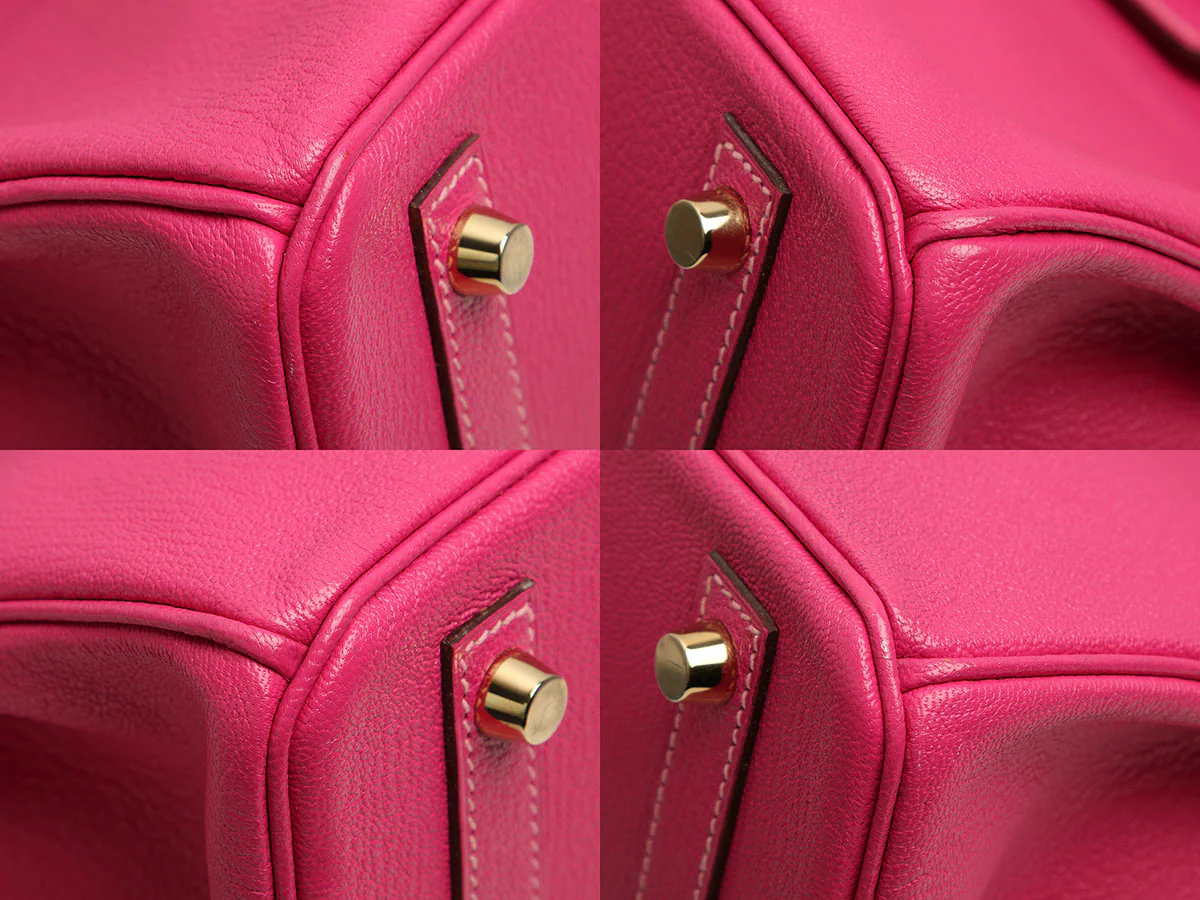 Hermès SO Rose Shocking and Rose Confetti Chèvre Birkin 30 - Image 8