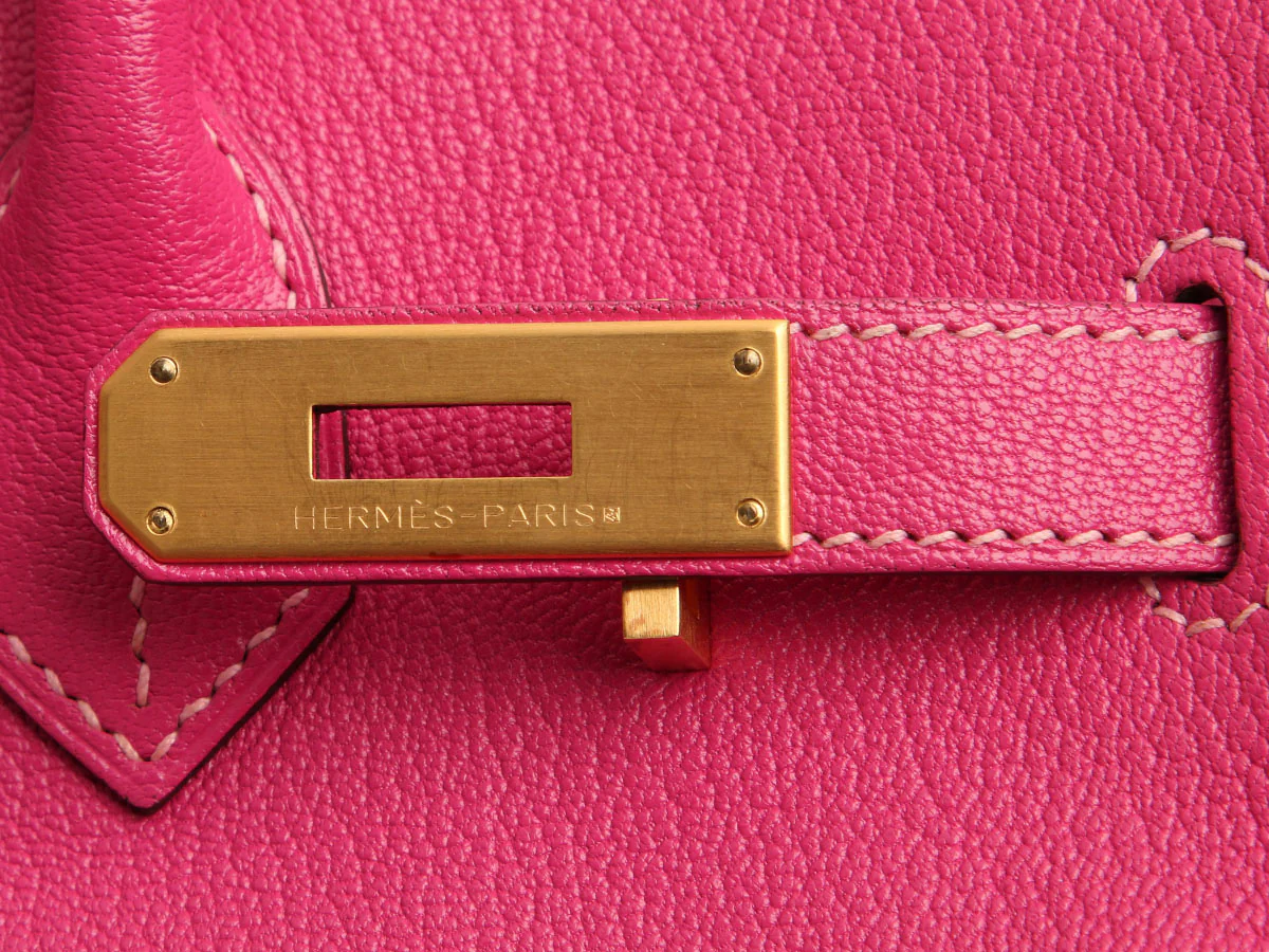 Hermès SO Rose Shocking and Rose Confetti Chèvre Birkin 30 - Image 9