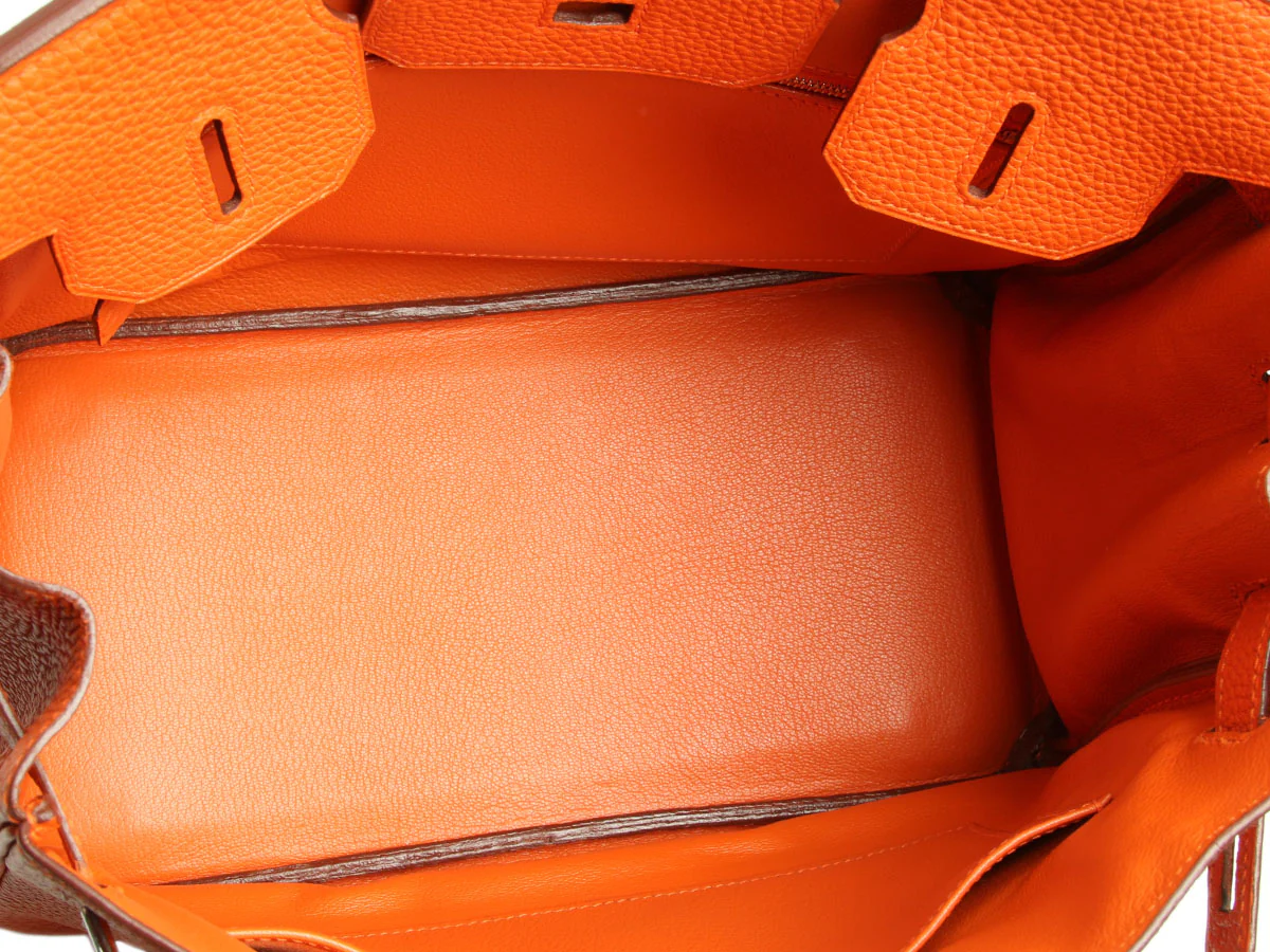 Hermès Orange Togo Birkin 30 - Image 10