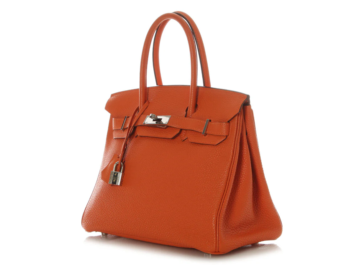 Hermès Orange Togo Birkin 30 - Image 3