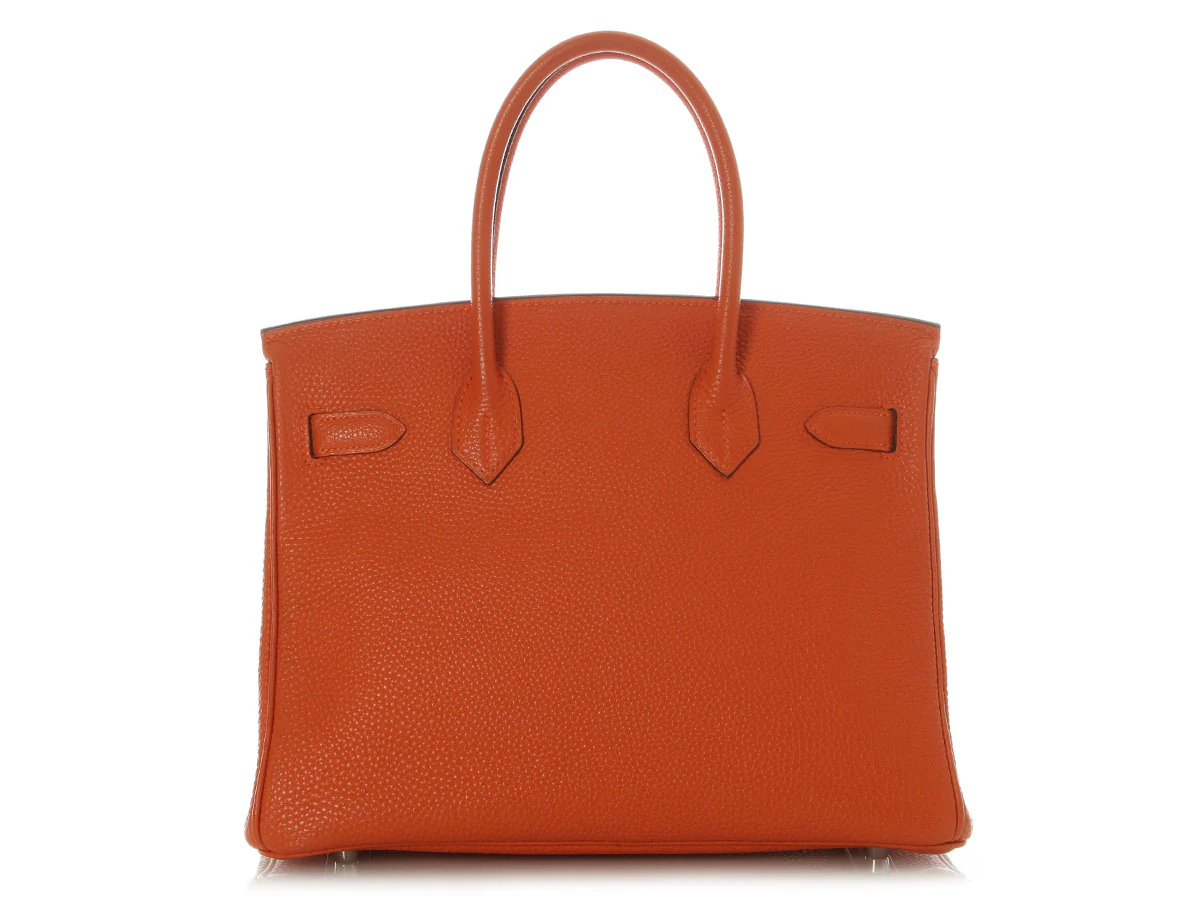 Hermès Orange Togo Birkin 30 - Image 4