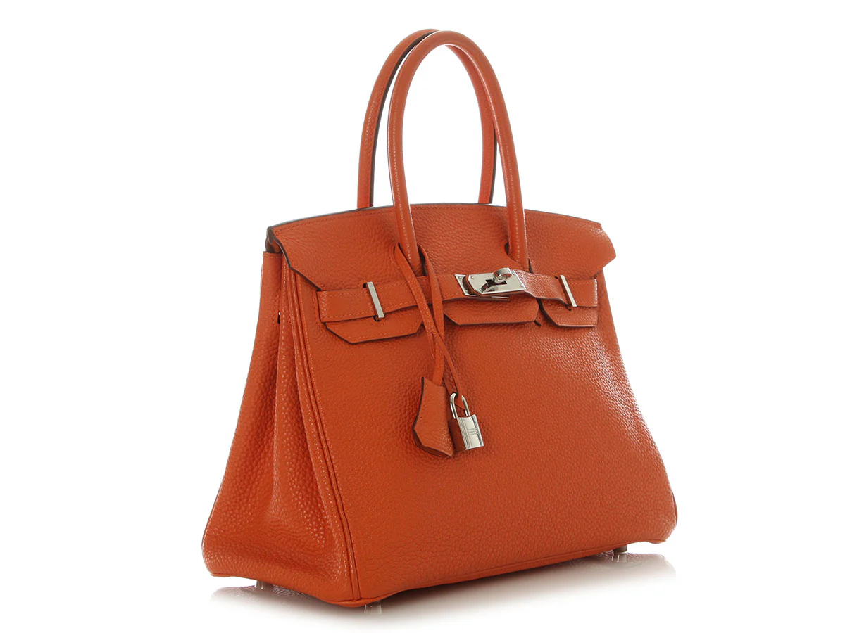 Hermès Orange Togo Birkin 30 - Image 5