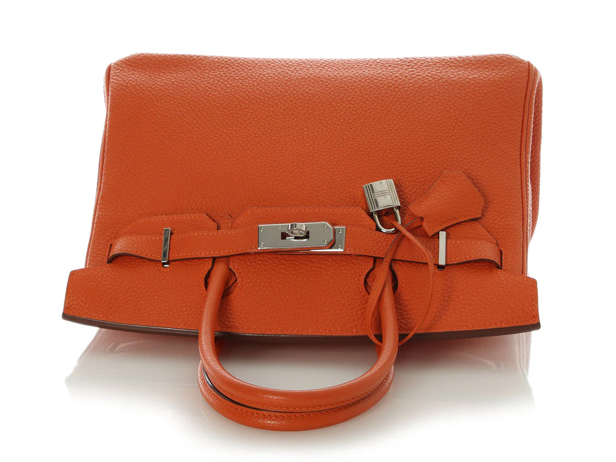 Hermès Orange Togo Birkin 30 - Image 7