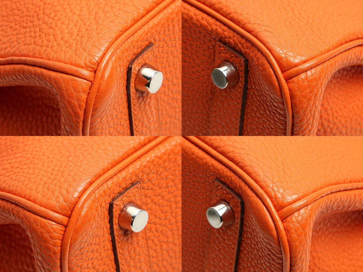 Hermès Orange Togo Birkin 30 - Image 8