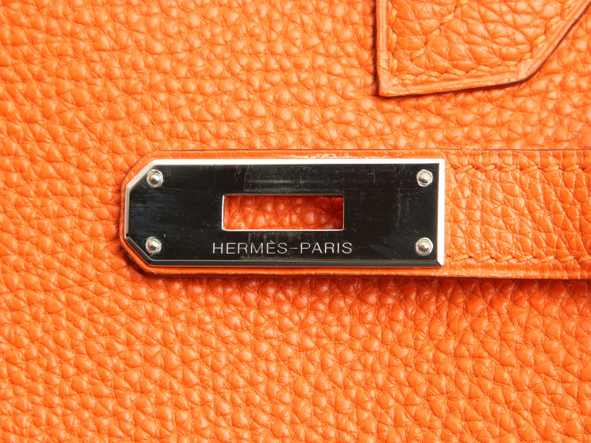 Hermès Orange Togo Birkin 30 - Image 9