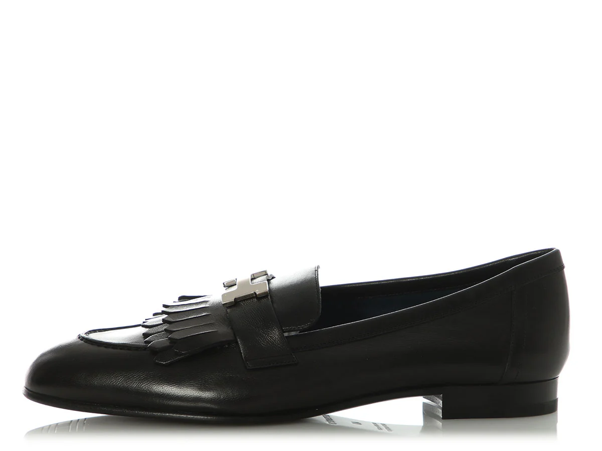 Hermès Black Royal Loafers
