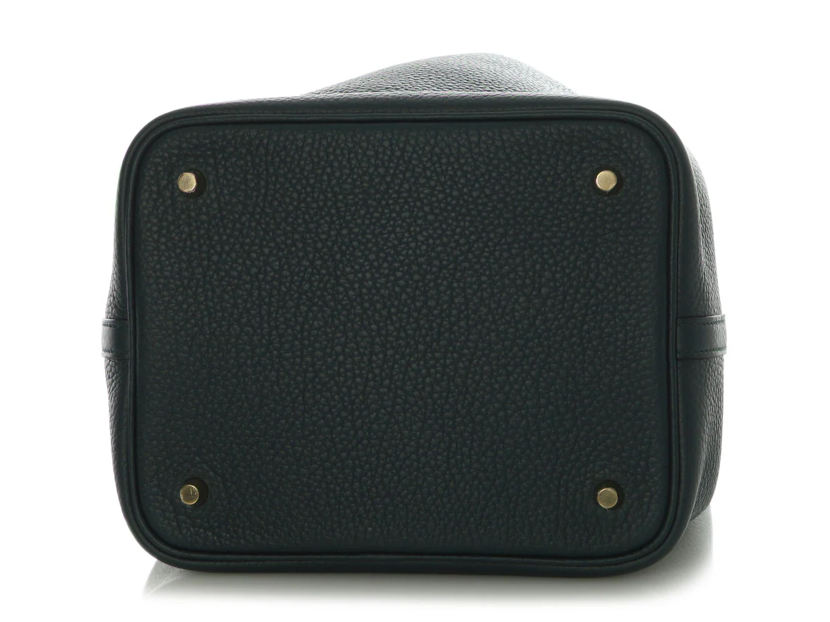 Hermès Vert Cypress Cleménce and Alligator Picotin Touch 22 - Image 7